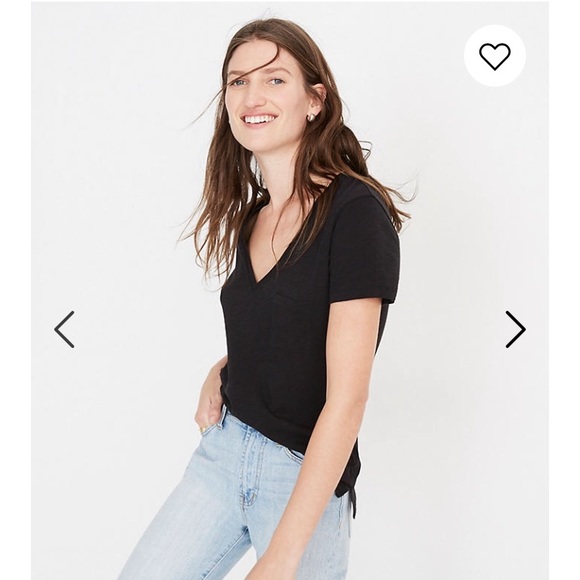 Madewell Tops - ⭐️MADEWELL • Whisper Black Pocket Tee